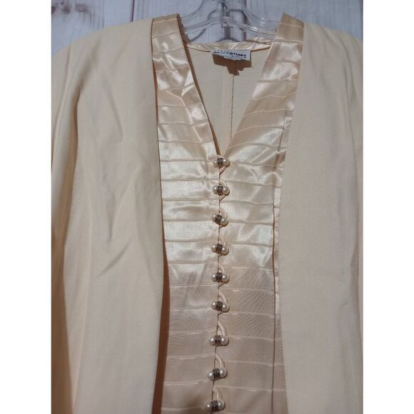 Perception Blazer Ladies 22‎ Butter Yellow Vintage - Picture 3 of 7